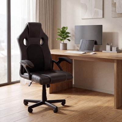 Vida Designs Coma Racing Gaming UKFR Chair, Black