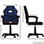 Vida Designs Comet Blue & Black Racing Gaming Chair High Back Adjustable Height