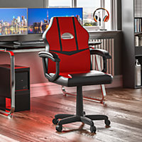 Vida Designs Comet Red & Black Racing Gaming Chair High Back Adjustable Height