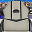 Vida Designs Comet White & Black Racing Gaming Chair High Back Adjustable Height