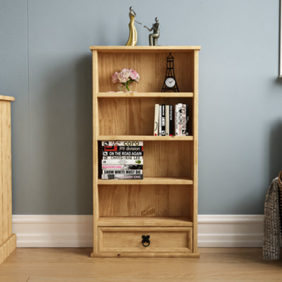 Vida Designs Corona 1 Drawer DVD Rack Media Storage Bookcase