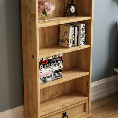 Vida Designs Corona 1 Drawer DVD Rack Media Storage Bookcase