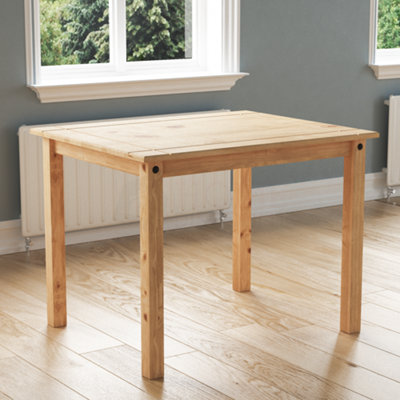 Vida Designs Corona Seater Dining Set Solid Pine Wood With Chairs