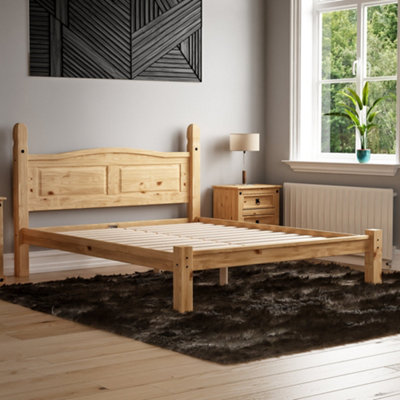 Low height bed sales frame king