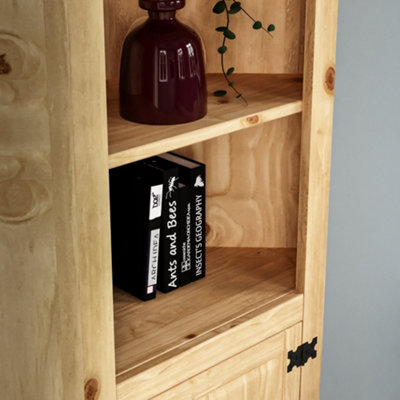 Pine corner shelving sales unit