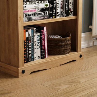 Vida Designs Corona Solid Pine Large Bookcase Freestanding Shelving Unit (H)1700mm (W)750mm (D)290mm