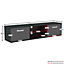 Vida Designs Cosmo Black 2 Door LED TV Unit 160cm Sideboard Cabinet