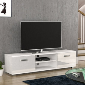 Vida Designs Cosmo White 2 Door TV Unit 160cm Sideboard Cabinet