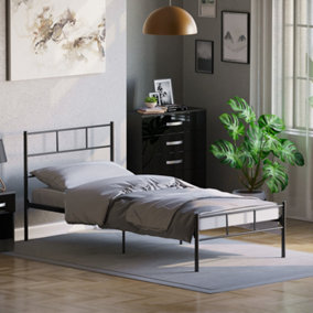 Vida Designs Dorset Black 3ft Single Bed Frame