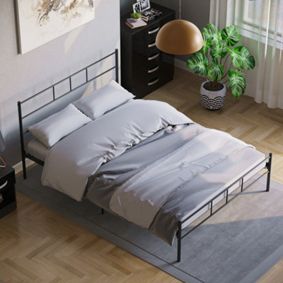 Vida Designs Dorset Black 4ft6 Double Bed Frame