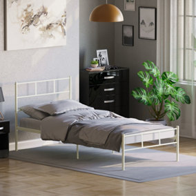 Vida Designs Dorset White 3ft Single Bed Frame