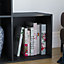 Vida Designs Durham Black 10 Cube Storage Unit Bookcase Organiser