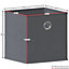 Vida Designs Durham Black 10 Cube Storage Unit & Set of 5 Grey Cube Foldable Storage Baskets