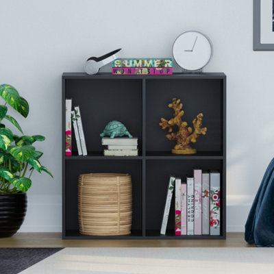 Vida Designs Durham Black 2x2 Cube Storage Unit Bookcase Organiser