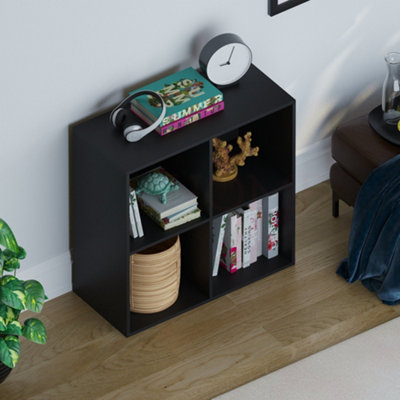 Vida Designs Durham Black 2x2 Cube Storage Unit Bookcase Organiser