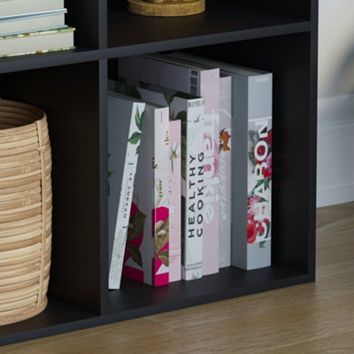 Vida Designs Durham Black 2x2 Cube Storage Unit Bookcase Organiser