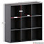 Vida Designs Durham Black 3x3 Cube Storage Unit Bookcase Organiser