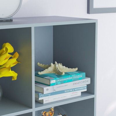 Vida Designs Durham Grey 3x3 Cube Storage Unit Bookcase Organiser