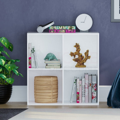 Vida Designs Durham White 2x2 Cube Storage Unit Bookcase Organiser