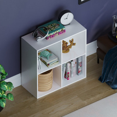 Vida Designs Durham White 2x2 Cube Storage Unit Bookcase Organiser