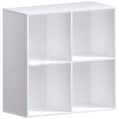 Vida Designs Durham White 2x2 Cube Storage Unit Bookcase Organiser
