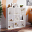Vida Designs Durham White 3x3 Cube Storage Unit Bookcase Organiser