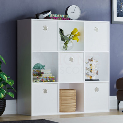 Cube shelf store with drawers