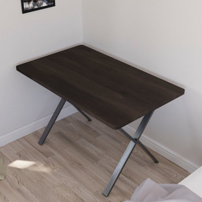 Vida Designs Gaming Desk With X Shape Legs, Walnut