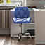Vida Designs Geo Blue Office Swivel Chair PU Faux Leather