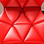 Vida Designs Geo Red Office Swivel Chair PU Faux Leather