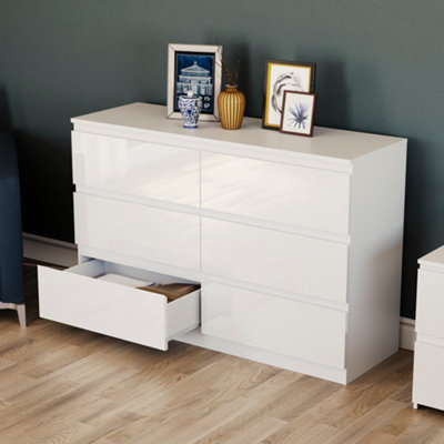 Vida Designs Glinton 6 Drawer Chest (100% FSC), White