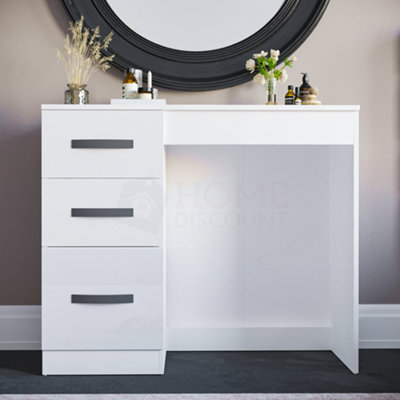 Small vanity table store with drawers