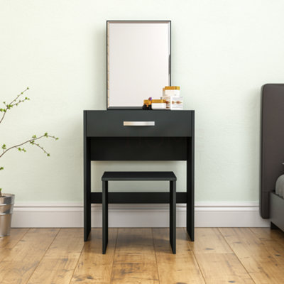 Black dressing on sale table set