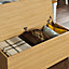 Vida Designs Leon Storage Ottoman Pine Storage Bench Chest Bedroom Living Room 