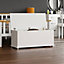 Vida Designs Leon Storage Ottoman White Storage Bench Chest Bedroom Living Room 