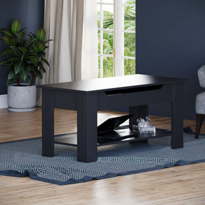 Vida Designs Lift Up Coffee Table, Black