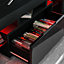 Vida Designs Luna Black 1 Drawer TV Unit Sideboard Cabinet