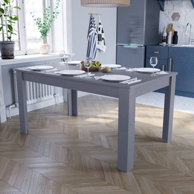 Vida Designs Medina Grey 6 Seater Dining Table | DIY at B&Q