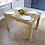 Vida Designs Medina Oak 4 Seater Dining Table