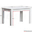Vida Designs Medina White 4 Seater Dining Table
