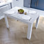 Vida Designs Medina White 4 Seater Dining Table
