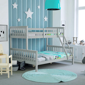 Vida Designs Milan Grey Triple Sleeper Bunk Bed
