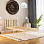Vida Designs Milan Pine 3ft Single Wooden Bed Frame - Low Foot End