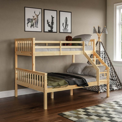 Vida Designs Milan Pine Triple Sleeper Bunk Bed | DIY at B&Q