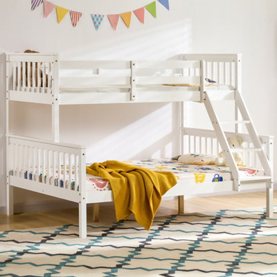 Vida Designs Milan White Triple Sleeper Bunk Bed