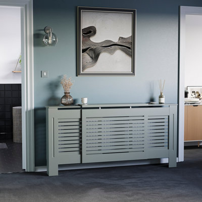 Vida Designs Milton Adjustable Radiator Cover, Grey