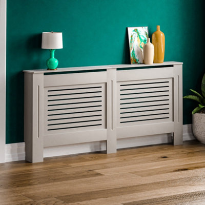 Vida Designs Milton Extra Large Grey MDF Radiator Cover