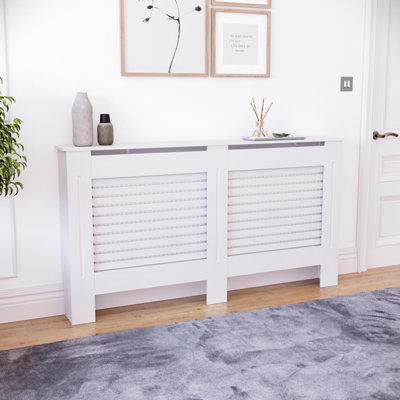 Vida Designs Milton Large White MDF Radiator Cover
