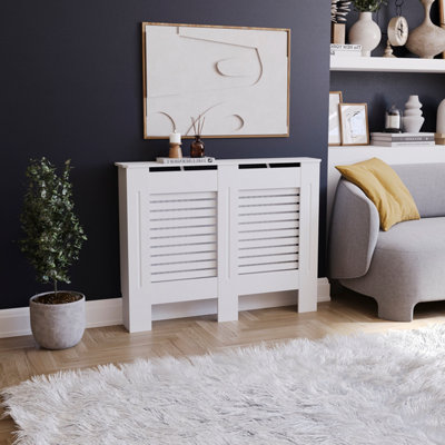 Tidyard Radiator Cover, Decorative Function With Shelf