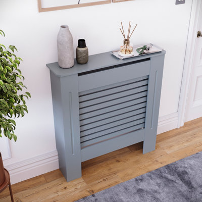 Vida Designs Milton Radiator Cover Dark Grey, Small